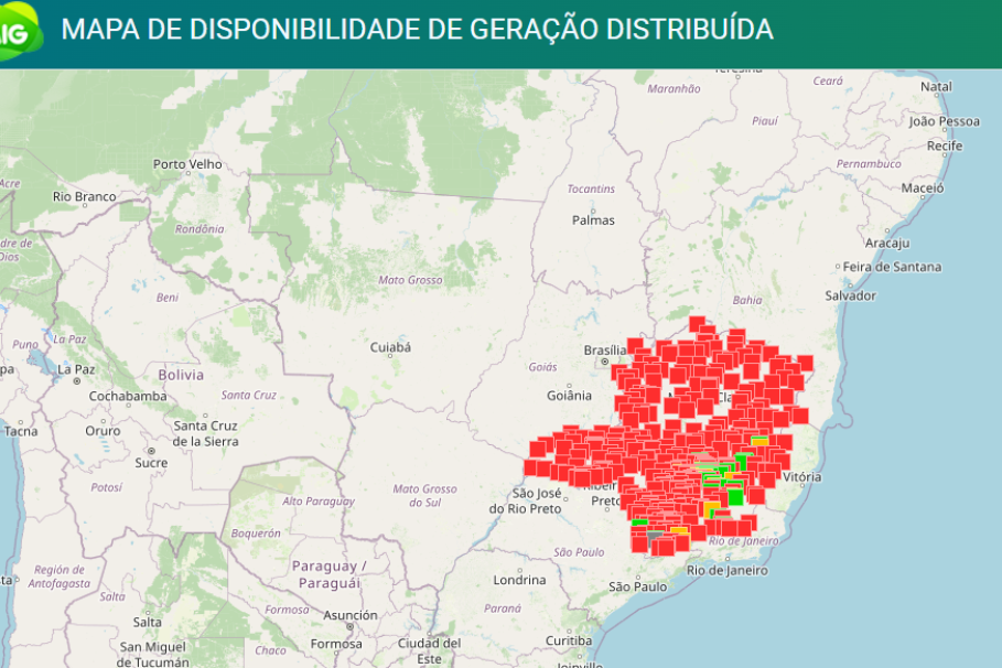 Mapa da Disponibilidade